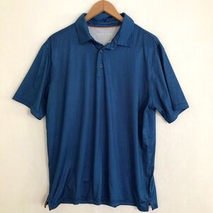 Maelreg Performance Polo Shirt Mens L Short Sleeve Lightweight AOP Golf Preppy